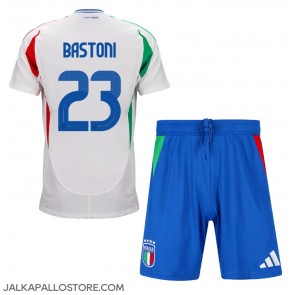 Italia Alessandro Bastoni #23 Vieraspaita Lapsille EM-Kisat 2024 Lyhythihainen (+ shortsit)